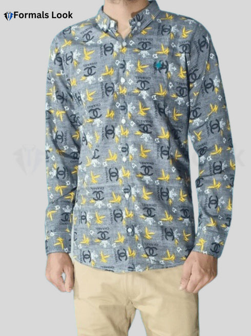 Casual Shirts Yellow & Black